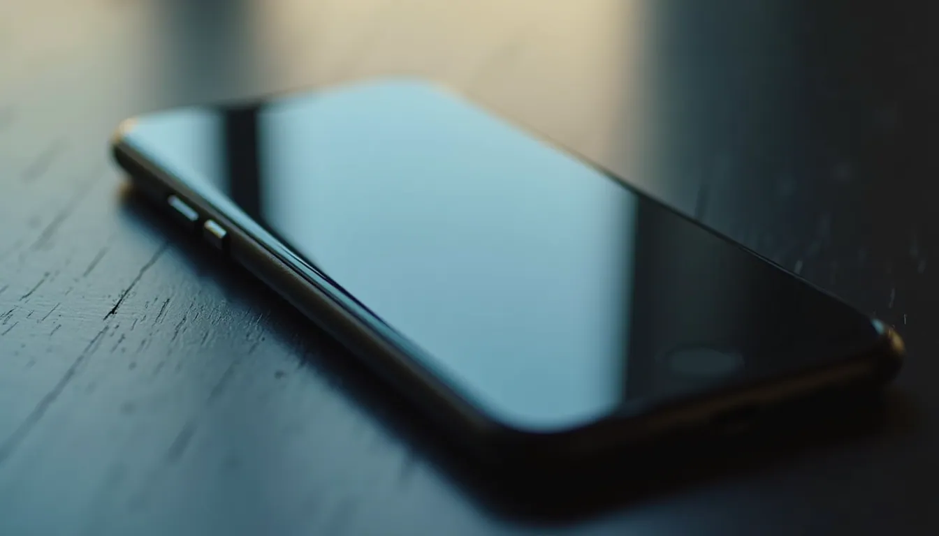 Close-up view of a smartphone displaying a newly built app