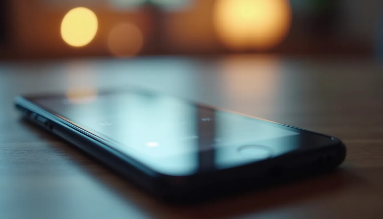 Close-up view of a smartphone displaying a mobile app with push notifications