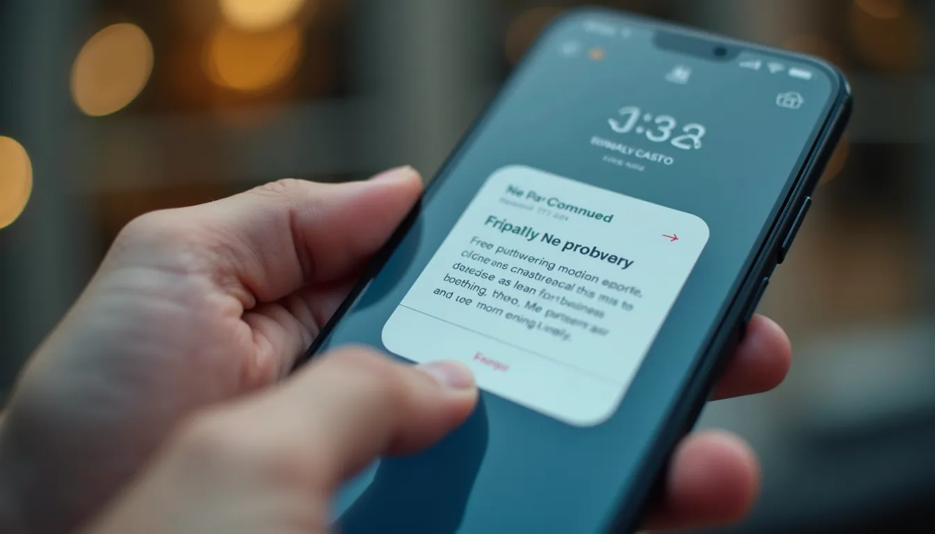 Close-up view of a smartphone displaying a newly created business app