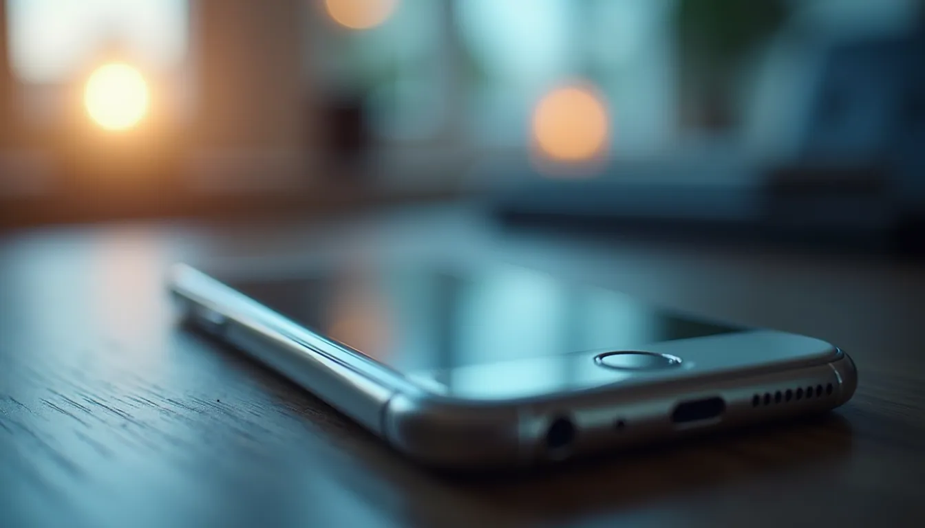 Close-up view of a smartphone displaying a clean and user-friendly app interface